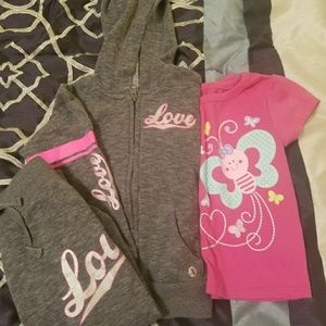 Toddler girls sweat suit